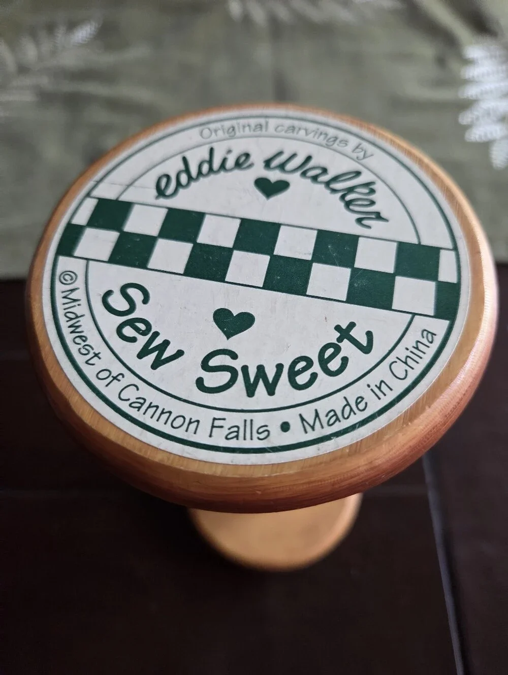 Midwest Of Cannon Falls Eddie Walker Wood Spool Santa